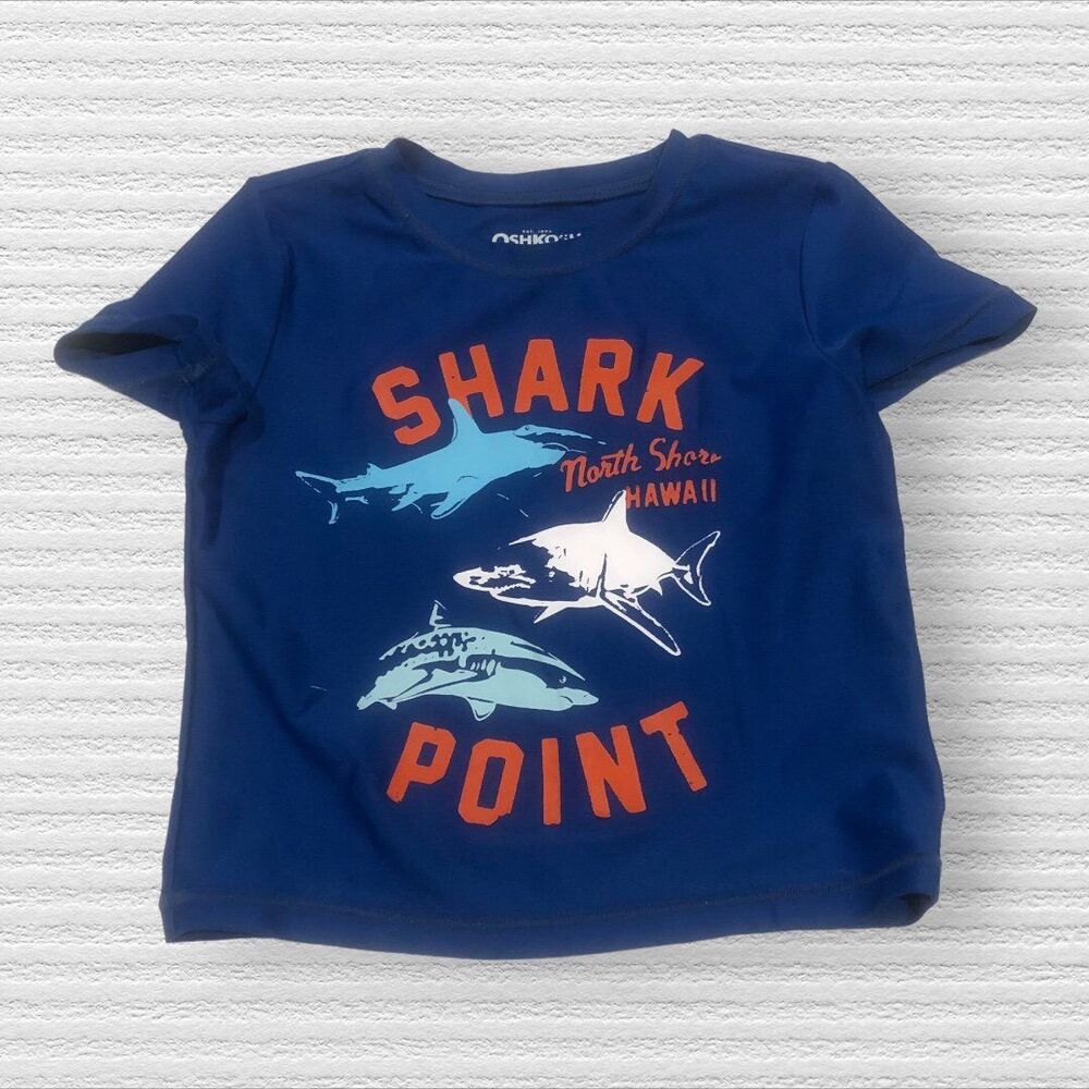 Oshkosh 24m Shark RashGuard Short Sleeve Tee